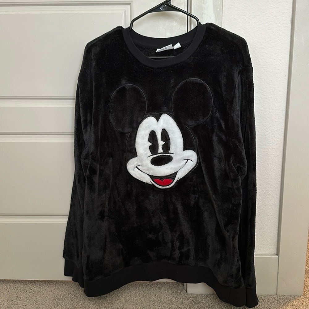 Disney Mickey Mouse Faux Fur Sweater